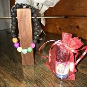 Colorful Beaded Bracelet with Essential Oil